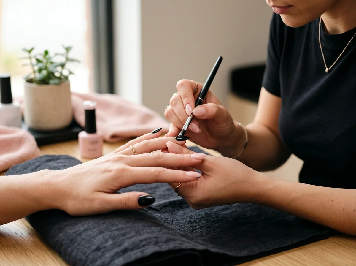 Russian manicure + гель-лак
